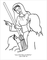 Jesus Visits Mary and Martha