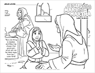 Jesus Visits Mary and Martha