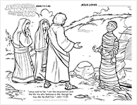 Jesus Wakes Lazarus from the Dead © Calvary Curriculum