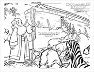 Noah Builds the Ark & Animals Enter the Ark (icon)